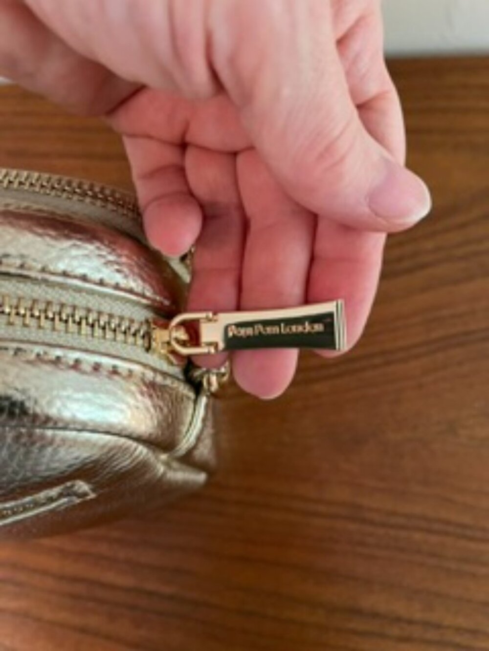 Pom Pom London Original Bag Gold Metallic - Picture 5 of 11